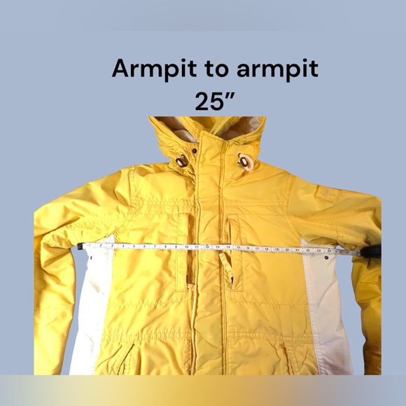 Abercrombie & Fitch, Fish Hawk Cliff Jacket, Yellow & White, Unisex, Large - Picture 7 of 16